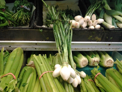 Chives in the supermarket