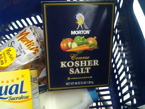 Mortons coarse Kosher salt